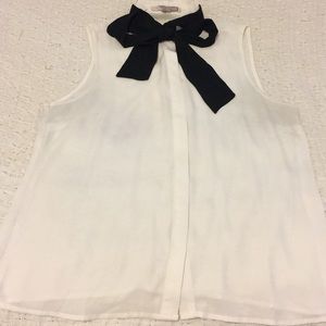 Forever 21 Black and White Formal Tank Top